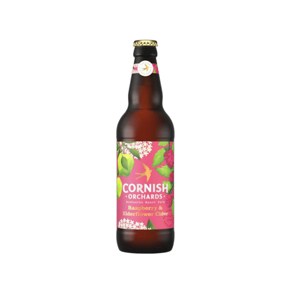 Cornish Orchards Raspberry & Elderflower 500ml Bottle