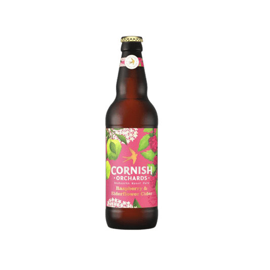 Cornish Orchards Raspberry & Elderflower 500ml Bottle