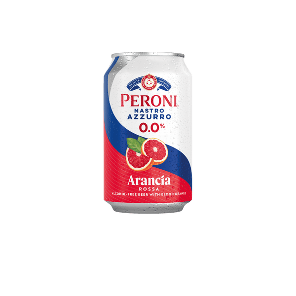 Peroni Nastro Azzurro Arancia Rossa 330ml Can