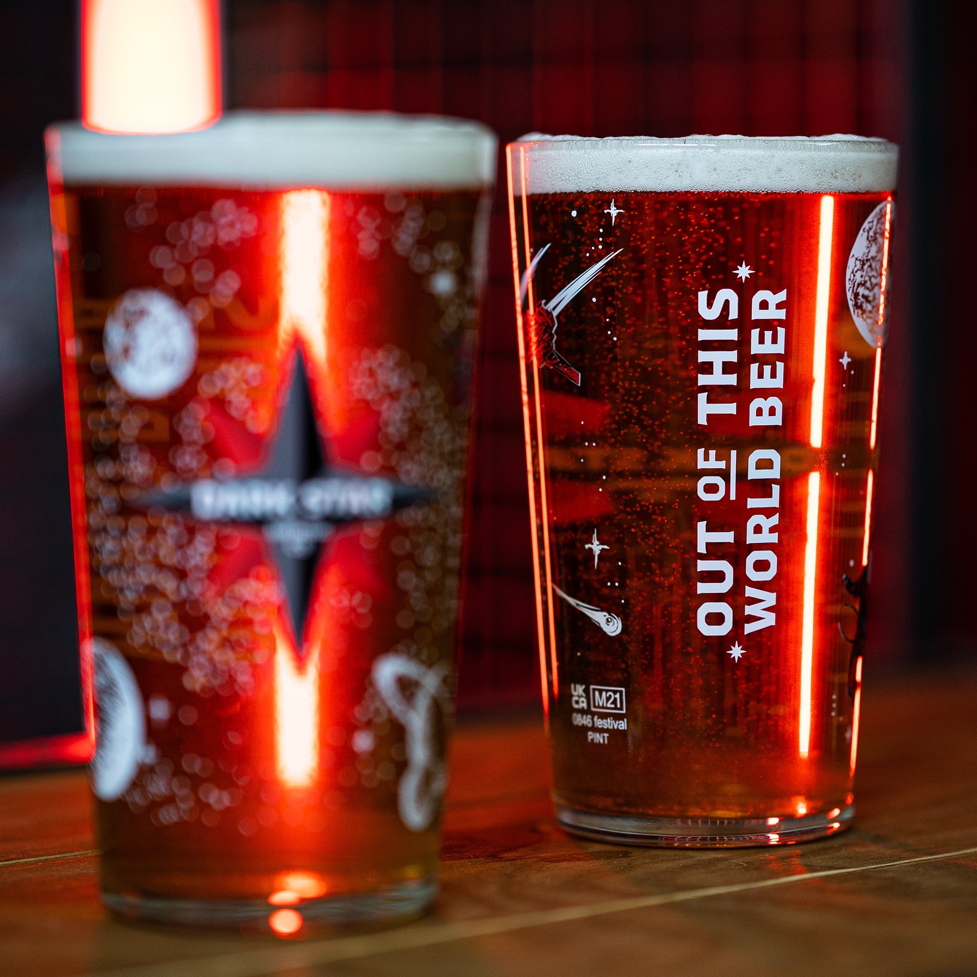 Pint Star Dark Star Pint Glass – Beer Pronto